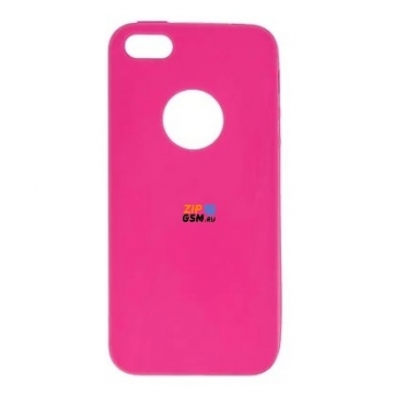 Чехол силиконовый iPhone 5C Xmart (темно-розовый)