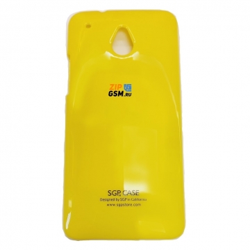 Чехол-накладка HTC One Mini SGP Case Ultra Slider (желтый/лакированный)