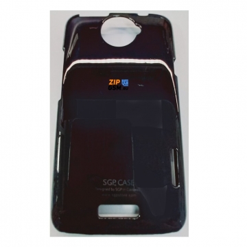 Чехол-накладка HTC ONE X SGP Case Ultra Slider (черный/лакированный)