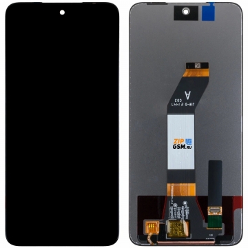 Дисплей Xiaomi Redmi 10 в сборе с тачскрином (черный)