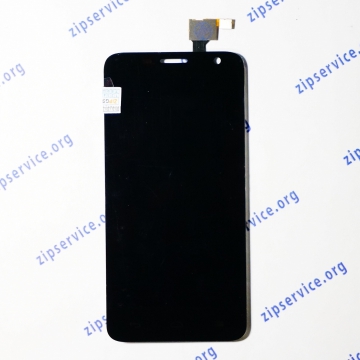 Дисплей Alcatel OT-6012X/ 6012D (Iidol Mini)  в сборе с тачскрином (черный)