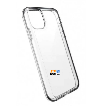 Чехол iPhone 11 Pro задняя накладка (силиконовый ультратонкий черный) техпак