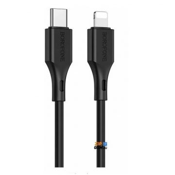 Кабель USB-C - Lightning 8-pin Borofone BX49 (1м, 3A) черный