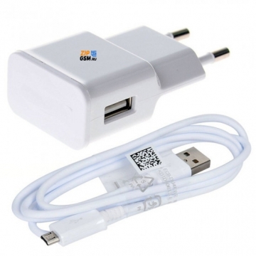 СЗУ Asus 1.35A с выходом USB + MicroUSB кабель (белый/коробка)