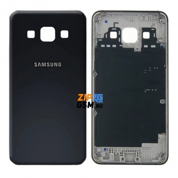 Задняя крышка корпуса Samsung SM-A300F Galaxy A3 (черный)