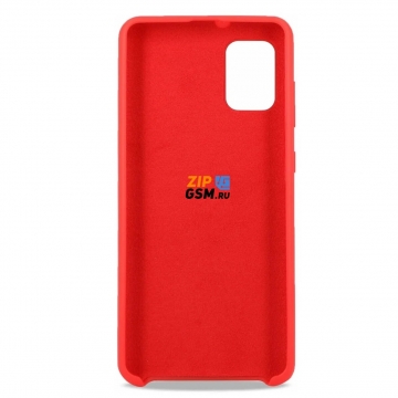 Чехол Samsung SM-A315 Galaxy A31 (2020) задняя накладка (силиконовый, Soft Touch, красный) премиум