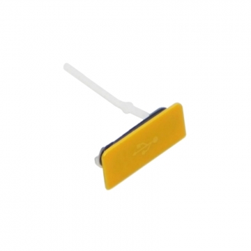Заглушка Sony Xperia GO (ST27i) USB разъема (желтый) оригинал АСЦ p/n1262-1942