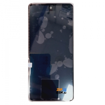 Дисплей Samsung SM-A525F Galaxy A52 в сборе с тачскрином и рамкой (черный) оригинал АСЦ  p/n GH82-25524A