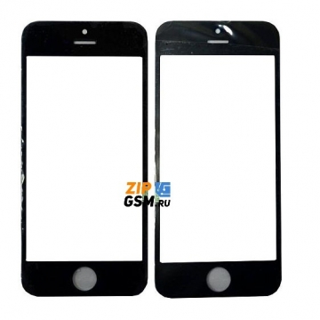 Стекло для iPhone 5/5C/5S олеофобное покрытие (черный) ориг