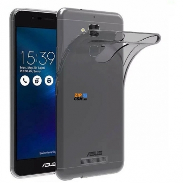 Чехол силиконовый Asus ZenFone 2 (ZE500CL) силиконовый ультратонкий прозрачный темный