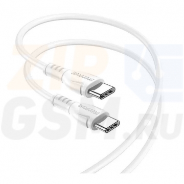 Кабель USB-C - Type-C Borofone BX51 (1м, 3A 60W) белый