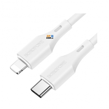 Кабель USB-C - Lightning 8-pin Borofone BX49 (1м, 3A) белый