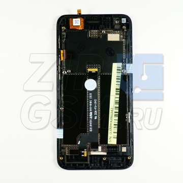 Дисплей Asus Zenfone C (ZC451CG) в сборе с тачскрином и рамкой (черный)