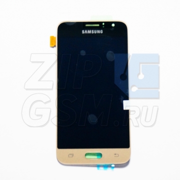 Дисплей Samsung SM-J120F/DS Galaxy J1 (2016) в сборе с тачскрином (золото) оригинал АСЦ p/n GH97-18224B