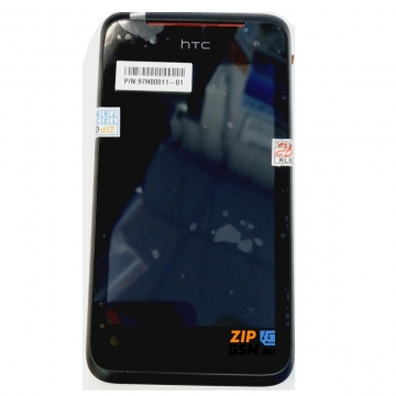 Дисплей HTC Desire 210 в сборе с тачскрином в рамке черный