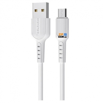 Кабель USB - micro USB BOROFONE BX16 Easy (1м PVC) белый