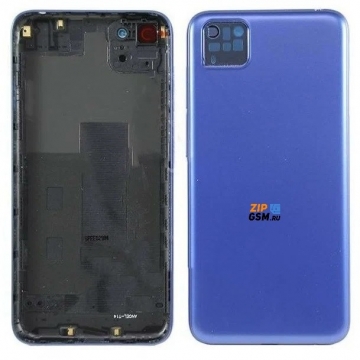 Задняя крышка Huawei Honor 9S (DUA-LX9) / Y5p (DRA-LX9) со стеклом камеры (синий)