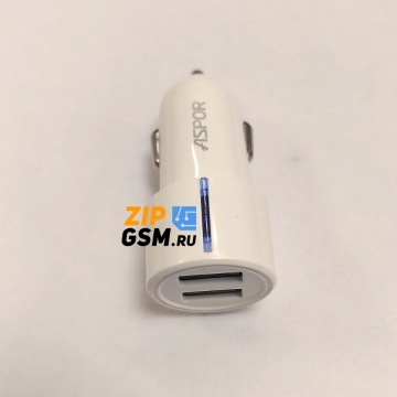АЗУ ASPOR 2400mAh 2 выхода USB (A905)