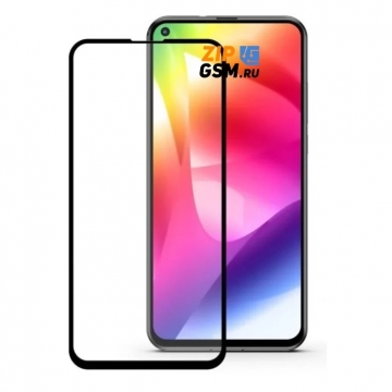 Защитная пленка Huawei Honor Y7 2019, Enjoy 9 (стеклянная Gorilla Glass, закаленная) 2.5D (черная)