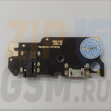 Плата дополнительная Meizu M6s (M712h) с разъемами зарядки, гарнитуры и микрофоном