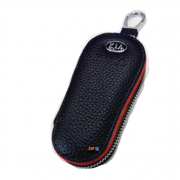 Чехол для автомобильных ключей Kia (кожа черный) тип 2