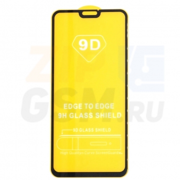 Защитная пленка Huawei Honor 8X (JSN-L21) (Gorilla Glass стеклянная) полная наклейка (черный)