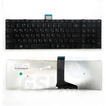 Клавиатура ноутбука Toshiba Satellite U50 / U50T / U50d-a / U50t-a / U50-a / U55-a (черный) с рамкой