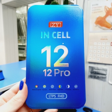 Дисплей iPhone 12 / iPhone 12 Pro в сборе с тачскрином (черный) ZY In-Cell LTPS FHD