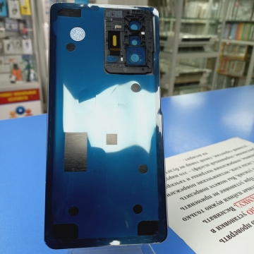 Задняя крышка Xiaomi 11T/  11T Pro (черный) со стеклом камеры премиум