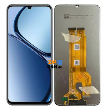 Дисплей Realme C61 (RMX3930)/ C63 (RMX3939)/ Note 60 (RMX3933)  в сборе с тачскрином (черный) оригинал Service Pack