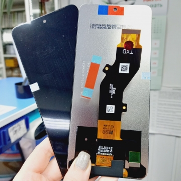 Дисплей Tecno Spark 30 4G (KL6) в сборе с тачскрином (черный) оригинал