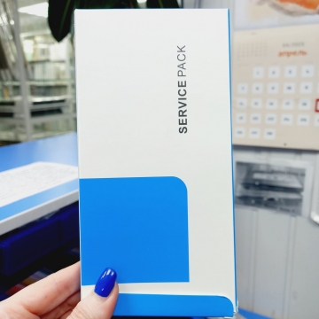 Дисплей Samsung SM-A225F Galaxy A22 в сборе с тачскрином в рамке (черный) Oled Service Pack
