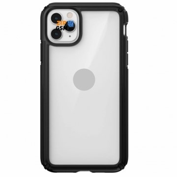 Чехол iPhone 11 Pro Max задняя накладка (матовый противоударный черный) Browsec