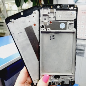 Рамка дисплея Samsung SM-A325F/DS Galaxy A32 (черный) оригинал