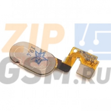 Шлейф Meizu M3 Note (L681H) с кнопкой HOME (14 контактов) (золото)