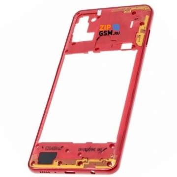 Средняя часть корпуса Samsung SM-A217 Galaxy A21s (красный)