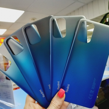 Задняя крышка Xiaomi Redmi Note 10/ Redmi Note 10s (голубой)