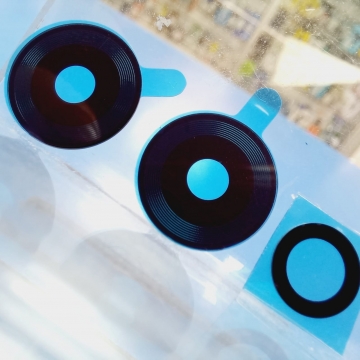 Стекло камеры Xiaomi Redmi 12 (23053RN02Y) комплект 3 шт (черный)