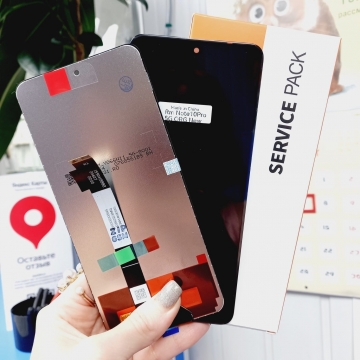 Дисплей Xiaomi Redmi Note 10 Pro 5G / POCO X3 GT в сборе с тачскрином (черный) Service pack