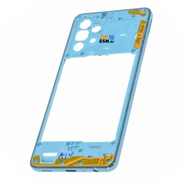 Средняя часть корпуса Samsung SM-A325 Galaxy A32 4G 2021 (синий)