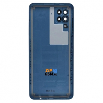 Задняя крышка корпуса Samsung SM-A125F Galaxy A12 Nacho / A127F со стеклом камеры (синий)