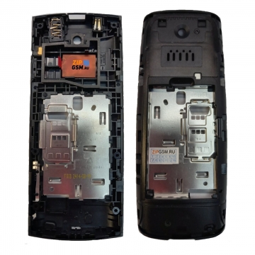 Средняя часть Nokia X2-02 с разъемом зарядки и разъем гарнитуры (черный) ОРИГ100%