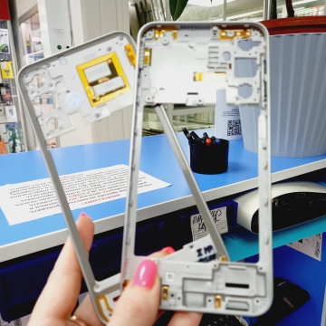 Средняя часть корпуса Samsung SM-A245 Galaxy A24 4G 2023 (серебро)