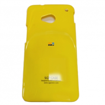 Чехол пластиковый HTC One  SGP Case Ultra Slider (желтый)