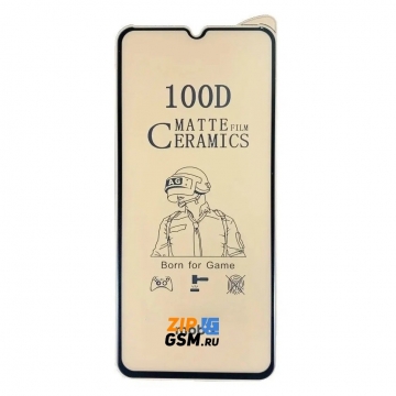 Защитная пленка Samsung SM-A715 Galaxy A71 2019/ M515  M51/ N770 Note 10 lite / G770F Note 10 lite (силикон) 9D матовое (черный) Ceramics, техпак