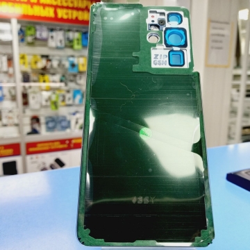 Задняя крышка корпуса Samsung SM-G998B Galaxy S21 Ultra со стеклом камеры (серебряный фантом) оригинал