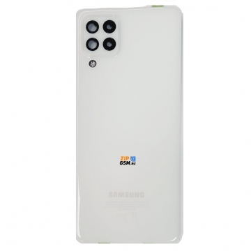 Задняя крышка корпуса Samsung SM-A225F Galaxy A22 со стеклом камеры (белый) оригинал