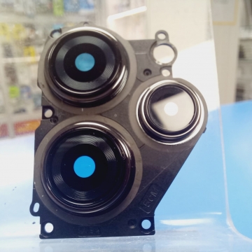 Стекло камеры Xiaomi Redmi 12 (23053RN02Y) в рамке (черный)