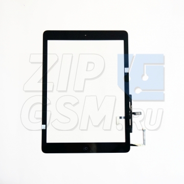 Тачскрин iPad Air с кнопкой HOME (черный)