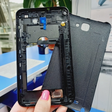 Корпус Samsung N7000 ( средняя часть + задняя крышка) со стеклом камеры черный